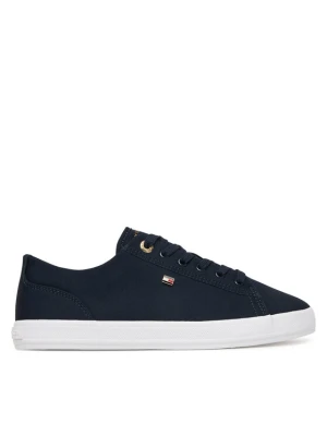 Sneakersy Tommy Hilfiger Th Foxing Sneaker Canvas FW0FW09170 Granatowy