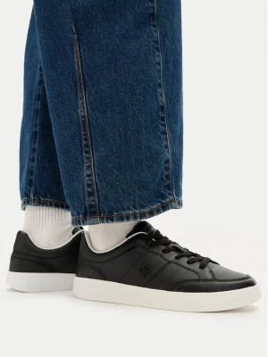Sneakersy Tommy Hilfiger Th Heritage Court Sneaker Ltr FW0FW09028 Czarny