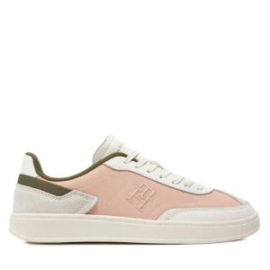 Sneakersy Tommy Hilfiger Th Heritage Court Sneaker Sde FW0FW08037 Różowy