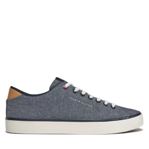 Sneakersy Tommy Hilfiger Th Hi Vulc Low Chambray FM0FM04945 Niebieski