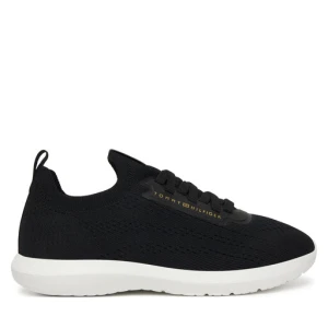 Sneakersy Tommy Hilfiger Th Knit Extralight Runner FW0FW09112 Czarny