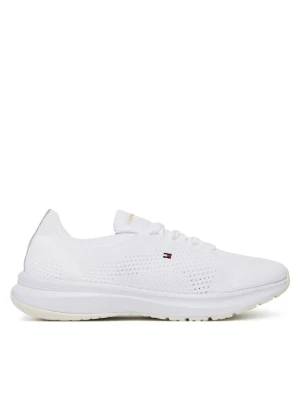 Sneakersy Tommy Hilfiger Th Knit Runner FW0FW08813 Biały