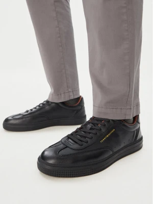 Sneakersy Tommy Hilfiger Th Lo Lux Lth Sneaker FM0FM05996 Czarny