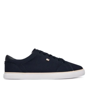 Sneakersy Tommy Hilfiger Th Low Profile Vulc Canvas FW0FW09102 Granatowy
