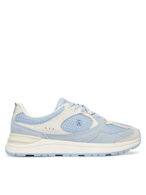 Sneakersy Tommy Hilfiger Th Mix Material Runner FW0FW09306 Niebieski