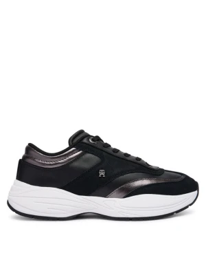 Sneakersy Tommy Hilfiger Th Modern Sporty Runner Leather FW0FW09590 Czarny