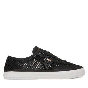 Sneakersy Tommy Hilfiger Th Open Mesh Vulc Sneaker FW0FW08684 Czarny