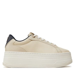 Sneakersy Tommy Hilfiger Th Platform Sneaker Triangle FW0FW08115 Beżowy