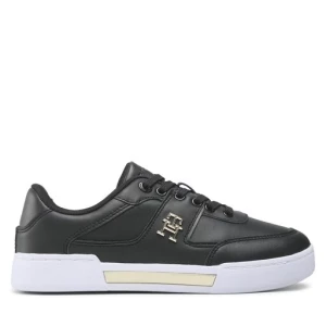 Sneakersy Tommy Hilfiger Th Prep Court Sneaker FW0FW06859 Black/Gold 0GL