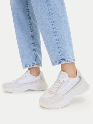 Sneakersy Tommy Hilfiger Th Sporty Chic Runner FW0FW09187 Biały