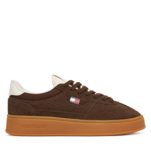 Sneakersy Tommy Hilfiger The Greenwich Edge Max Suede EN0EN02989 Brązowy