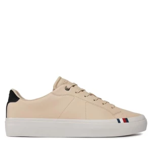 Sneakersy Tommy Hilfiger Thick Vulc Low Premium Lth FM0FM04881 White Clay AES