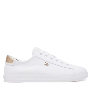 Sneakersy Tommy Hilfiger Vulc Canvas Lace Up Sneaker FW0FW08647 Biały
