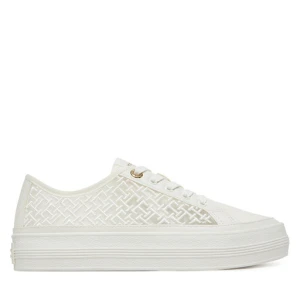 Sneakersy Tommy Hilfiger Vulc Embroidered Sneaker FW0FW08685 Biały