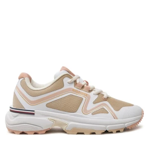 Sneakersy Tommy Hilfiger Womens Trail Runner FW0FW08202 Beżowy