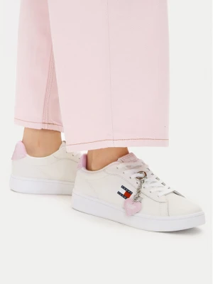 Sneakersy Tommy Jeans Archive '98 Valentines EN0EN03024 Écru Kremowy