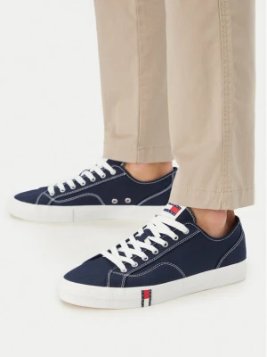 Sneakersy Tommy Jeans Archive Vulc Y2K EM0EM01674 Granatowy