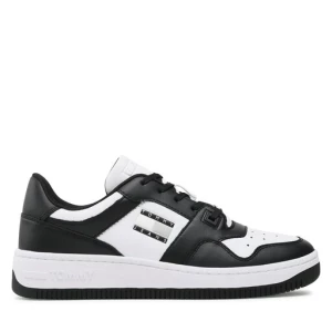 Sneakersy Tommy Jeans Basket Leather EM0EM01165 Black BDS