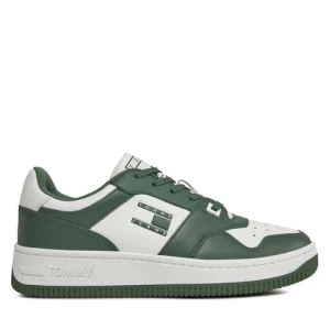 Sneakersy Tommy Jeans Basket Premium EM0EM01216 Zielony