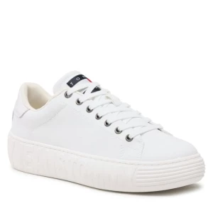 Sneakersy Tommy Jeans Canvas Outsole EM0EM01160 Biały