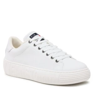 Sneakersy Tommy Jeans Canvas Outsole EM0EM01160 White YBR