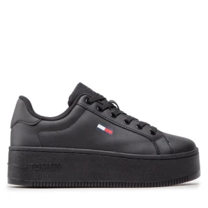 Sneakersy Tommy Jeans Flatform Ess EN0EN02043 Czarny