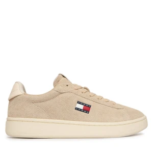 Sneakersy Tommy Jeans Logo Suede Archive EN02985 Beżowy