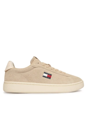 Sneakersy Tommy Jeans Logo Suede Archive EN02985 Beżowy