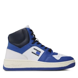 Sneakersy Tommy Jeans Mid Cut Basket EM0EM01164 Niebieski