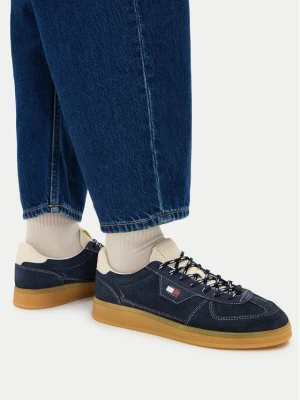 Sneakersy Tommy Jeans Mu The Greenwich Edge Suede EN0EN03050 Granatowy