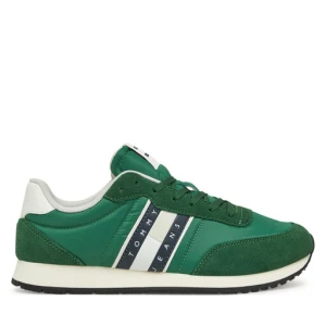 Sneakersy Tommy Jeans (New) Tjm Runner Casual Ess EM0EM01351 Zielony