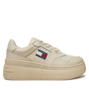 Sneakersy Tommy Jeans Retro Basket EN0EN02506 Beżowy