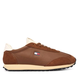 Sneakersy Tommy Jeans Retro Runner Archive Ltr EN0EN03097 Brązowy