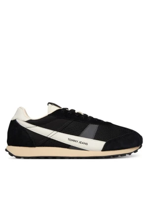 Sneakersy Tommy Jeans Retro Runner Archive Open Mesh EM0EM01715 Czarny