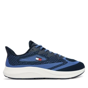 Sneakersy Tommy Jeans Runner Knitted EM0EM01713 Niebieski