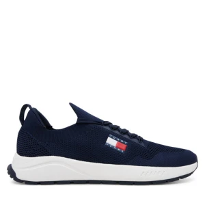 Sneakersy Tommy Jeans Runner Kntitted EM0EM01555 Granatowy