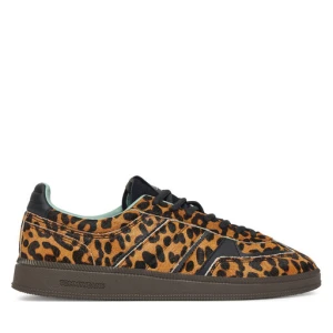 Sneakersy Tommy Jeans The Greenwich Edge Leopard EN0EN02904 Brązowy