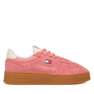Sneakersy Tommy Jeans The Greenwich Edge Max Suede EN0EN02989 Różowy