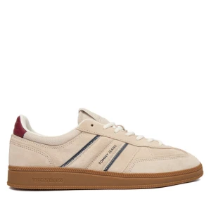 Sneakersy Tommy Jeans The Greenwich Edge Suede EM0EM01662 Écru
