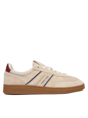 Sneakersy Tommy Jeans The Greenwich Edge Suede EM0EM01662 Écru Kremowy