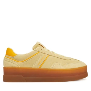 Sneakersy Tommy Jeans The Greenwich Flatform Suede EN0EN02734 Żółty