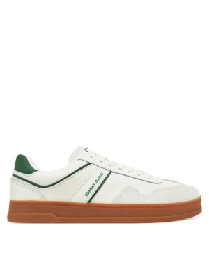 Sneakersy Tommy Jeans The Greenwich Leather EM0EM01571 Écru Kremowy