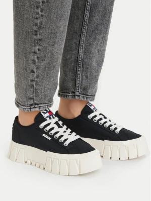Sneakersy Tommy Jeans Tj Platform Sneaker Zebra EN0EN03070 Czarny