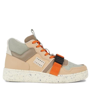 Sneakersy Tommy Jeans Tjm Basket Leather Buckle Mid EM0EM01288 Beżowy