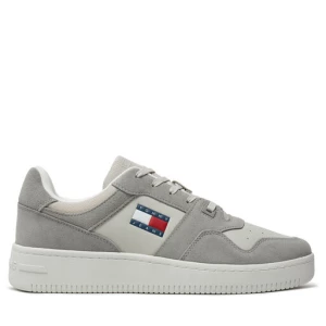 Sneakersy Tommy Jeans Tjm Basket Leather EM0EM01440 Szary