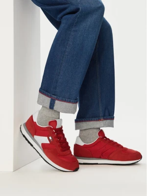 Sneakersy Tommy Jeans Tjm Eva Runner Mix Material EM0EM01737 Czerwony