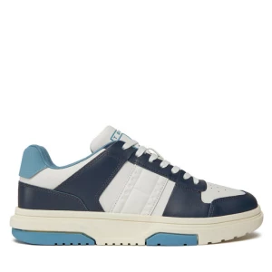 Sneakersy Tommy Jeans Tjm Leather Cupsole 2.0 EM0EM01283 Granatowy
