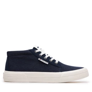 Sneakersy Tommy Jeans Tjm Mid Cut Canvas Color EM0EM01412 Granatowy