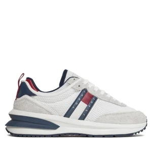 Sneakersy Tommy Jeans Tjm Runner Leather Outsole EM0EM01315 Granatowy