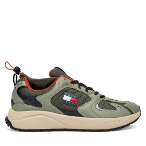 Sneakersy Tommy Jeans Tjm Runner Mix Material EM0EM01620 Khaki
